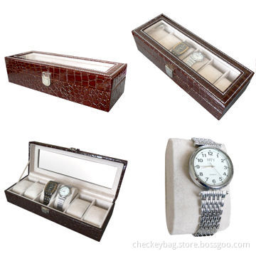 Leather watch box